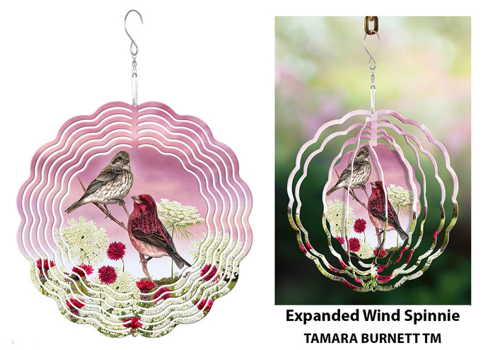 Purple Finch Wind Spinner