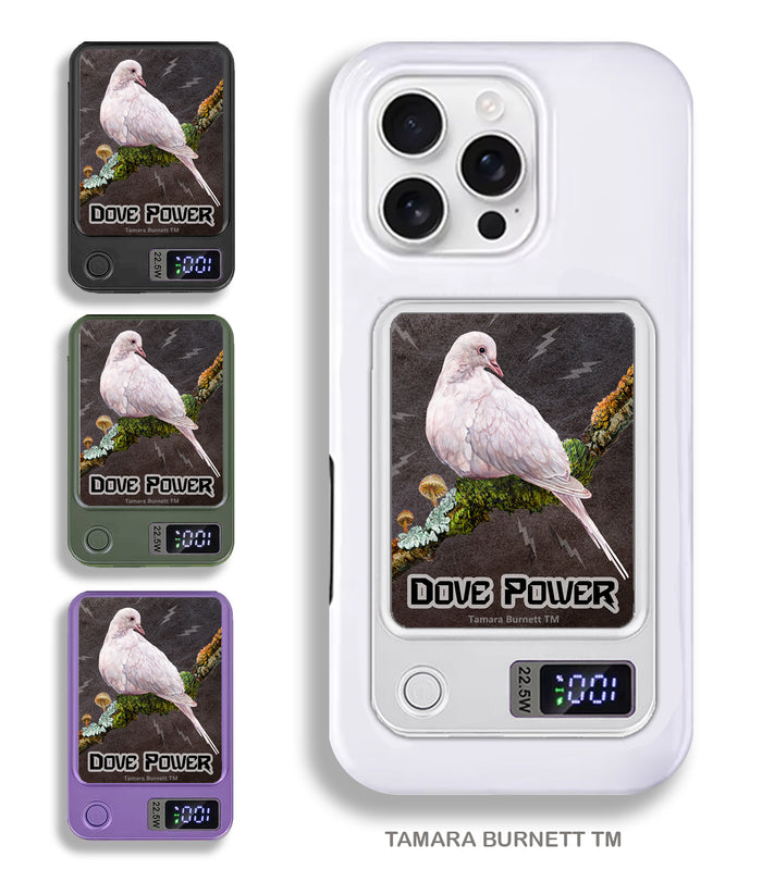 White Doves Phone Bank Wireless Charger