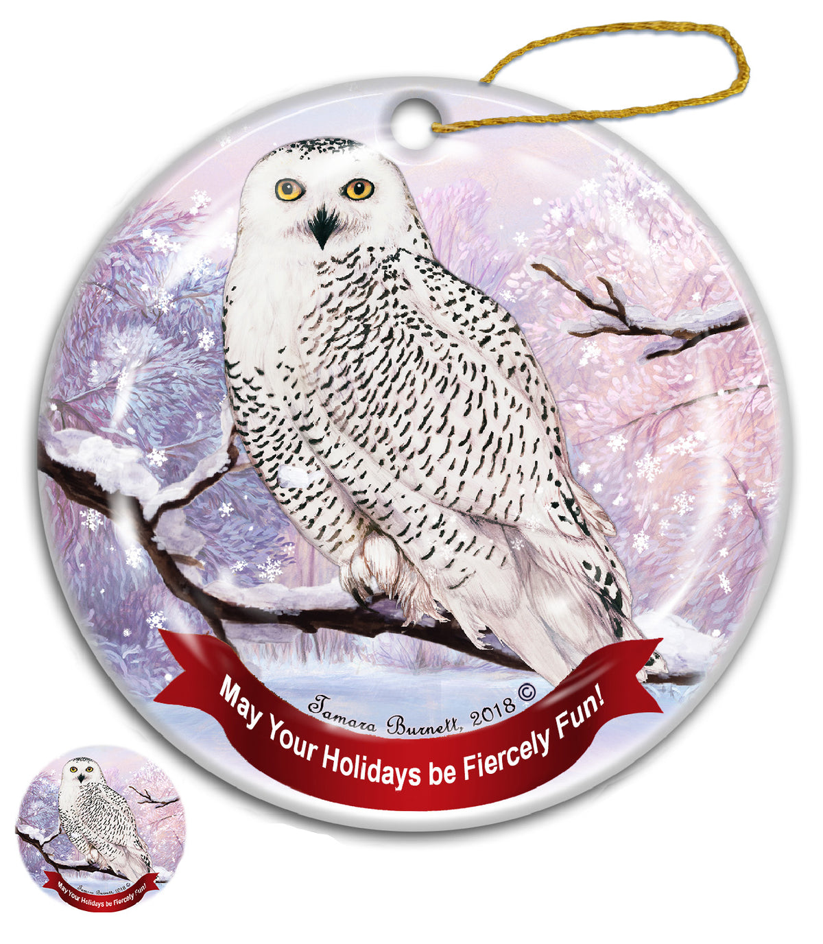 Snowy Owl - Birds Of A Feather Weather Together Ornament