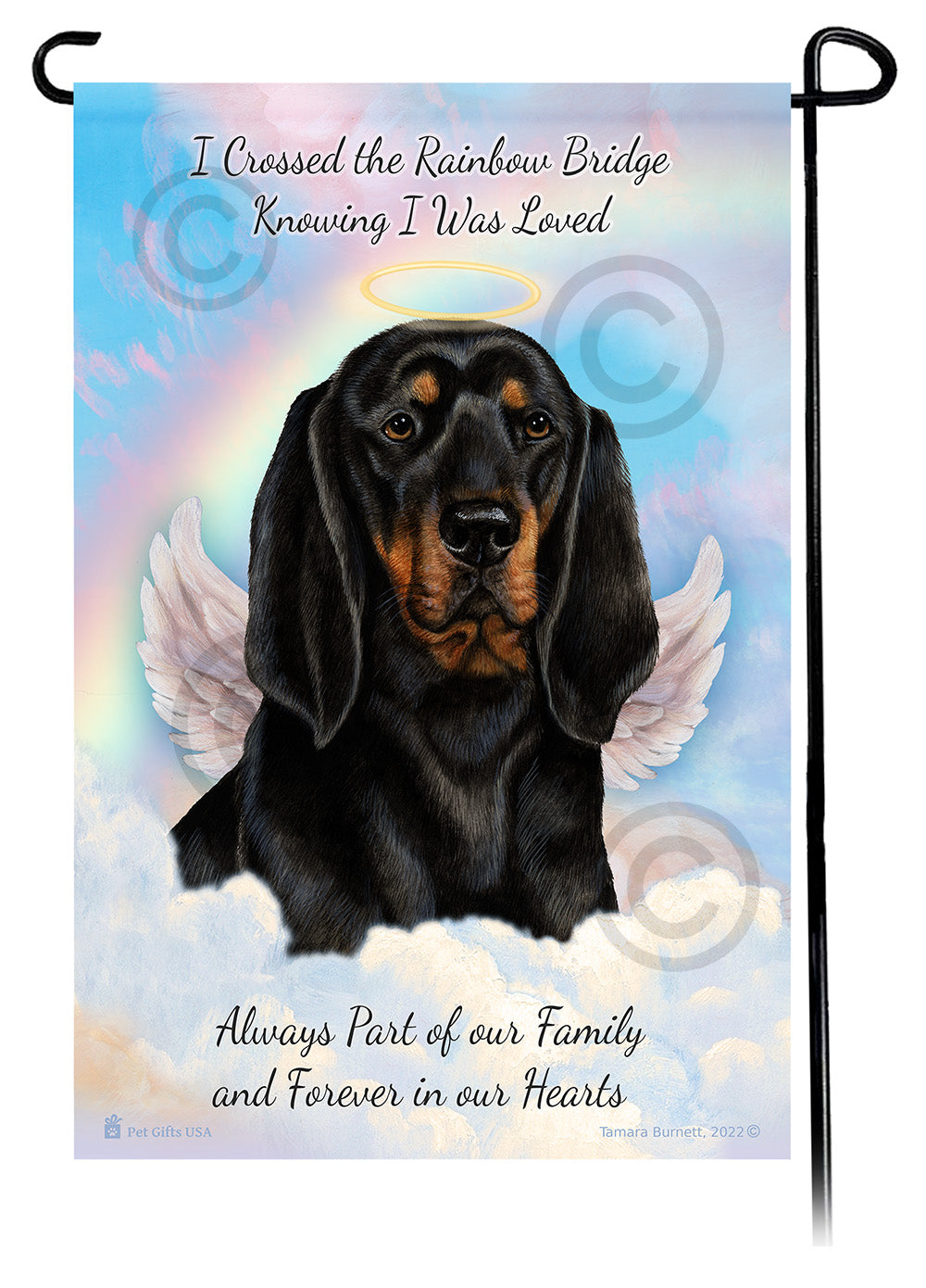 Coonhound Memorial Garden Flags