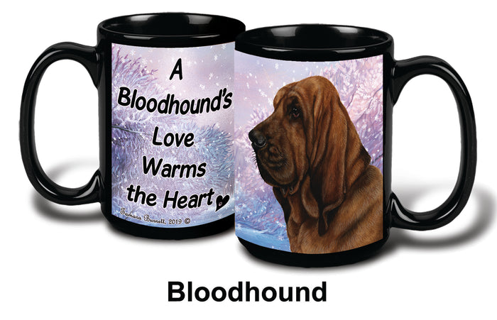 Bloodhound Winter Mug 15 oz