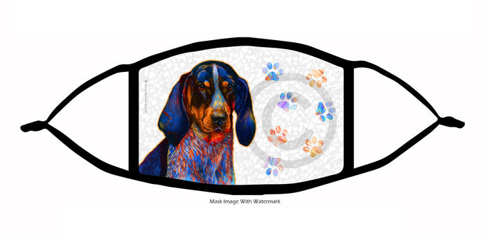 Blue Tick Coonhound Face Mask