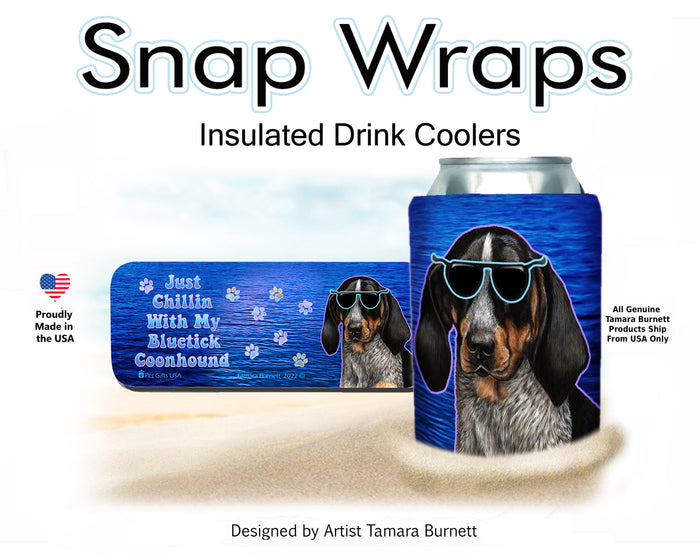 Bluetick Coonhound Snap Wrap Cozy