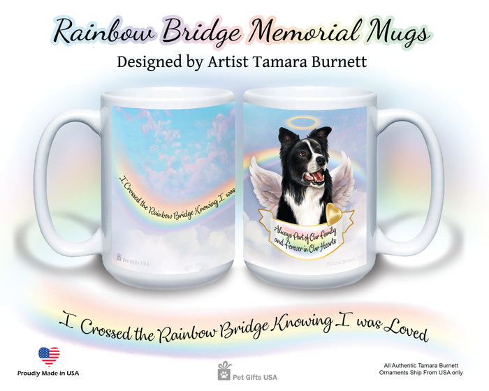 Border Collie Memorial Mug 15 oz