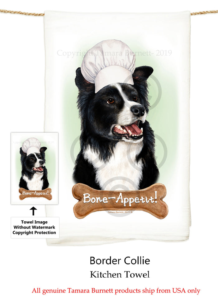 Border Collie Flour Sack Towel