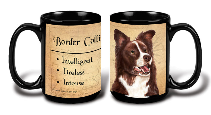 Border Collie Red & White - My Faithful Friends Mug 15 oz