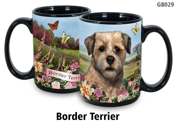 Border Terrier - Garden Party Fun Mug 15 oz