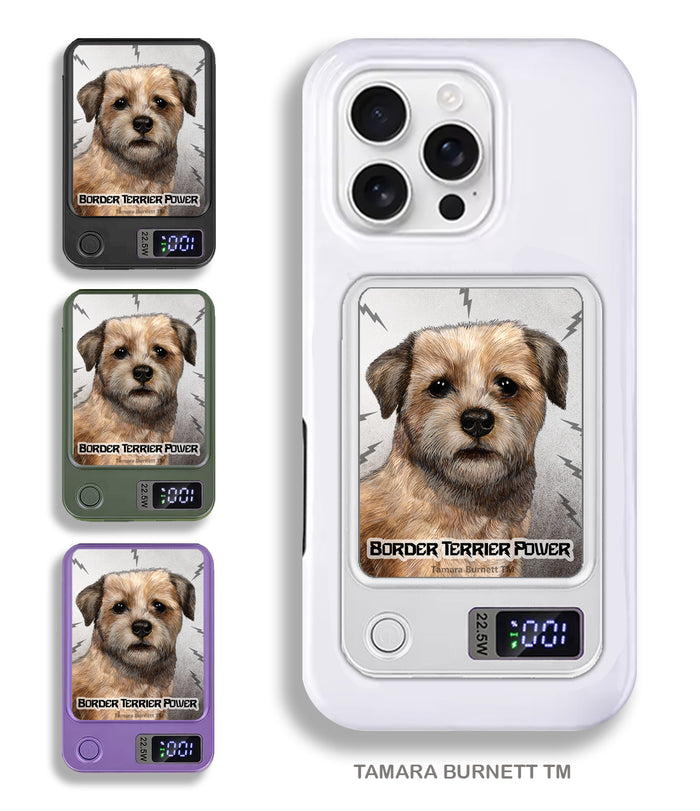 Border Terrier Phone Bank Wireless Charger