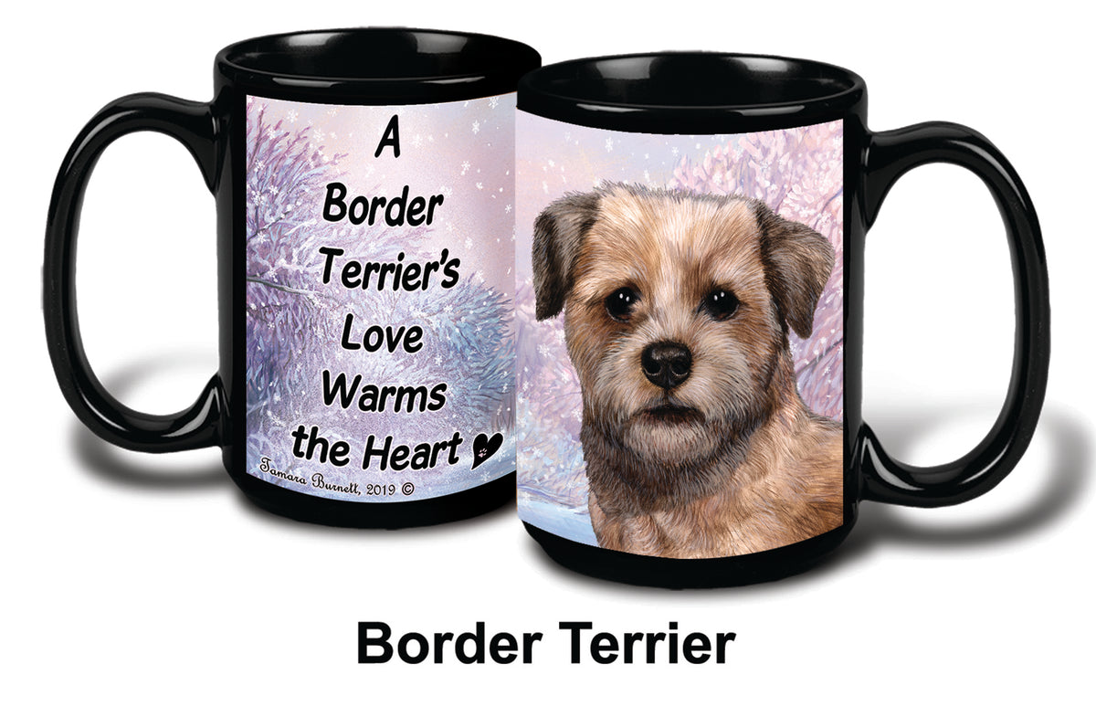 Border Terrier Winter Mug 15 oz