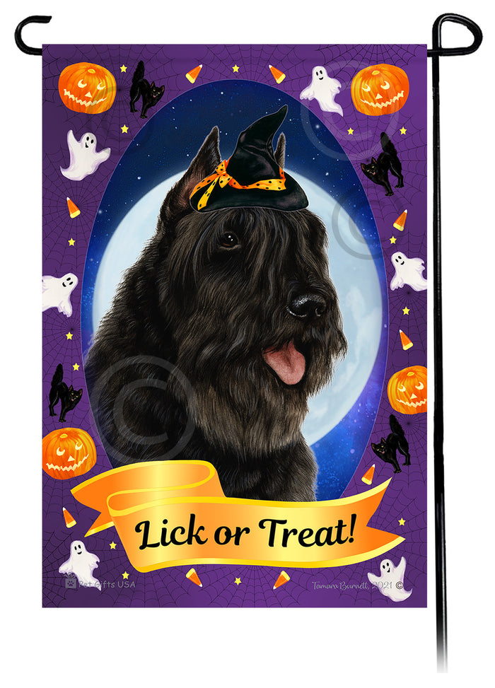 Bouvier des Flandres Halloween Howls Garden Flags