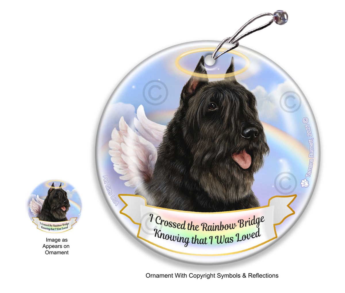 Bouvier des Flandres Black Ornament