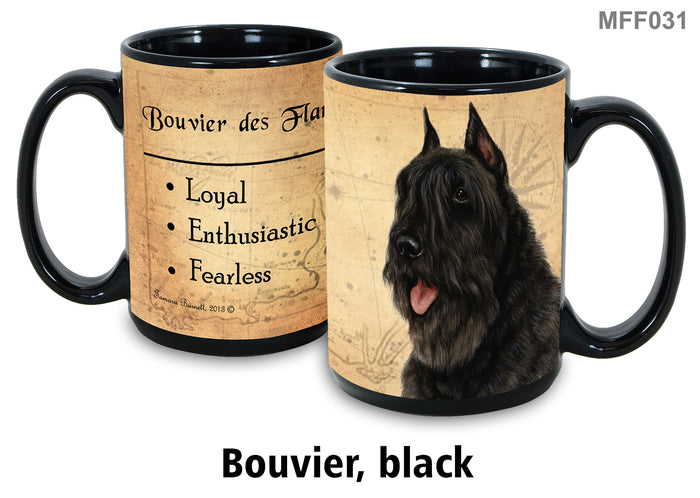 Bouvier (Black) - My Faithful Friends Mug 15 oz