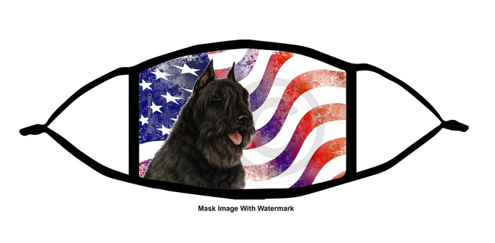 Bouvier (Black) Face Mask