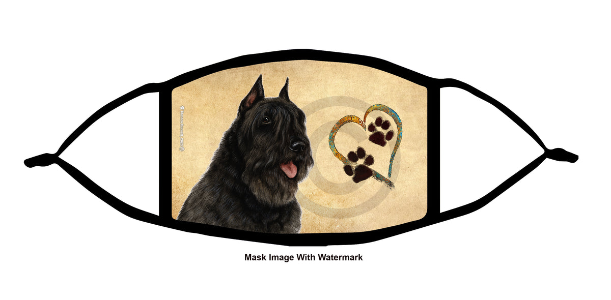 Bouvier (Black) Face Mask