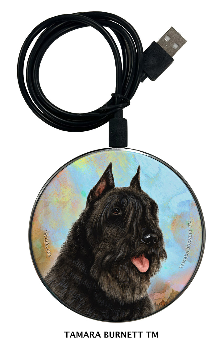 Bouvier des Flandres Black Zoomies Wireless Charger