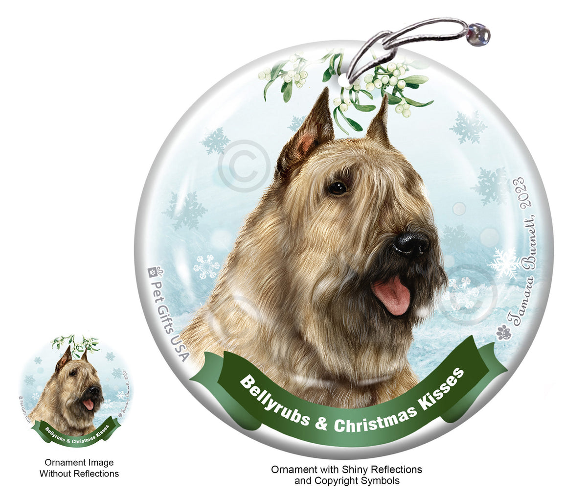 Bouvier des Flandres Wheaten Ornament