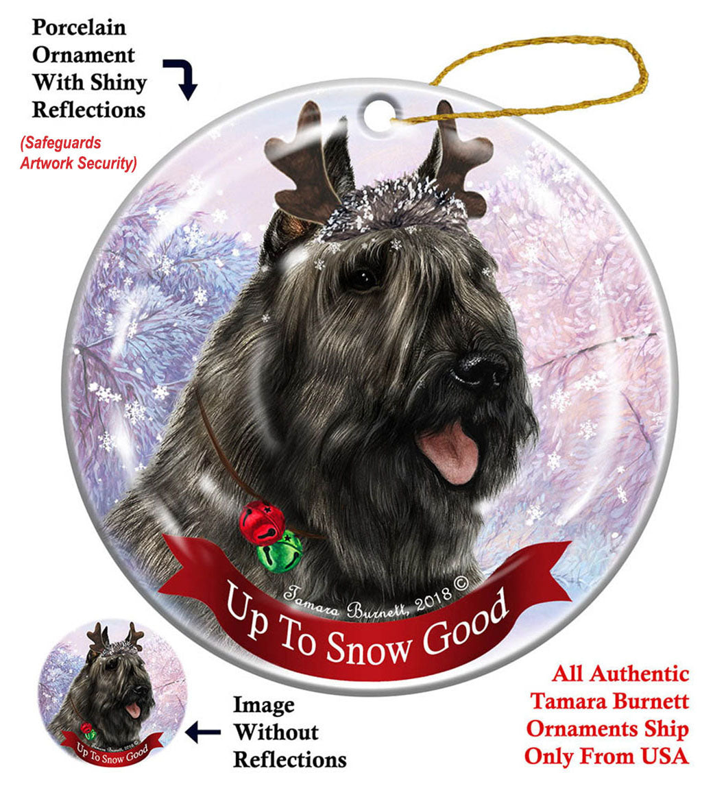 Bouvier des Flandres Grey Ornament