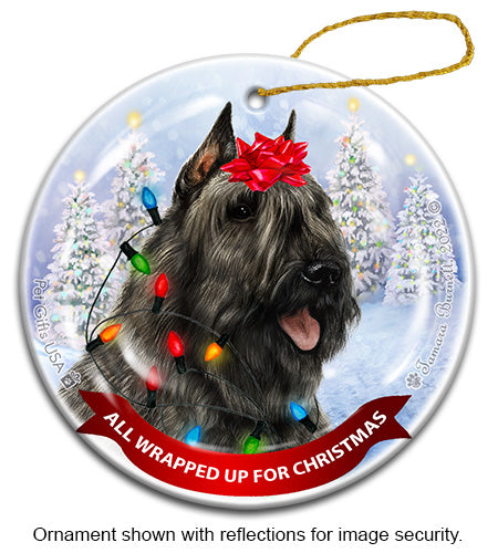 Bouvier des Flandres Grey Ornament