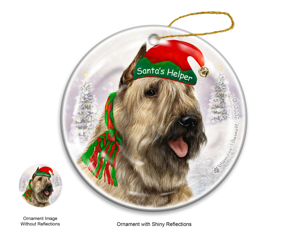 Bouvier des Flandres - Santa's Helper Ornament