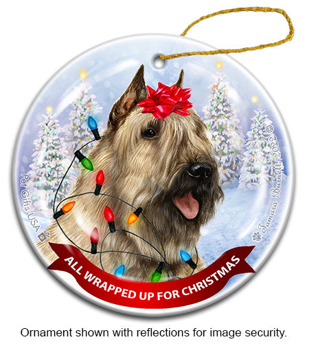 Bouvier des Flandres All Wrapped Up Ornament