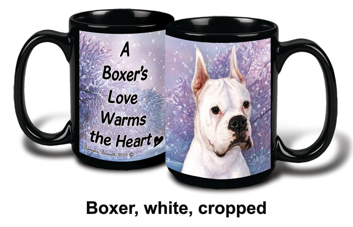 Boxer White Cropped Winter Mug 15 oz