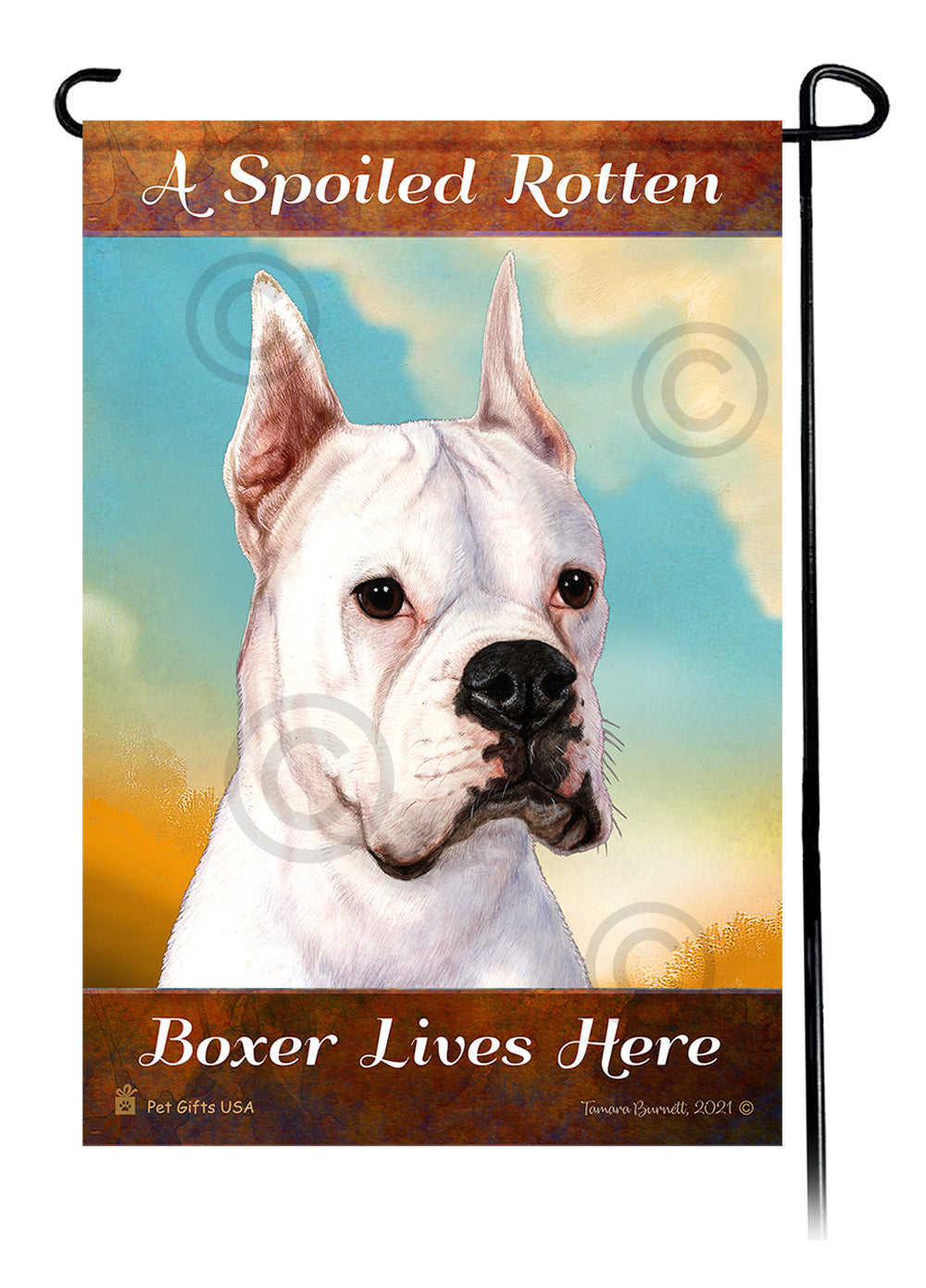 Boxer Spoiled Rotten - Garden Flag