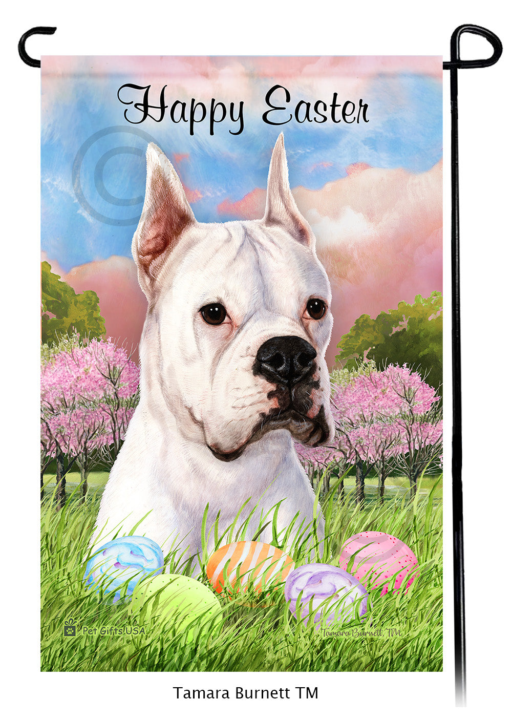 Boxer Happy Easter - Garden Flag
