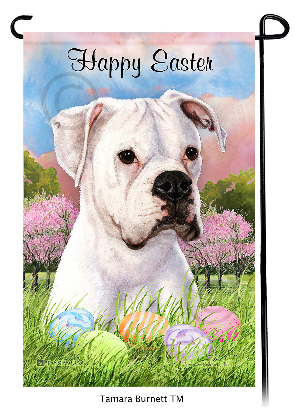 Boxer Happy Easter - Garden Flag