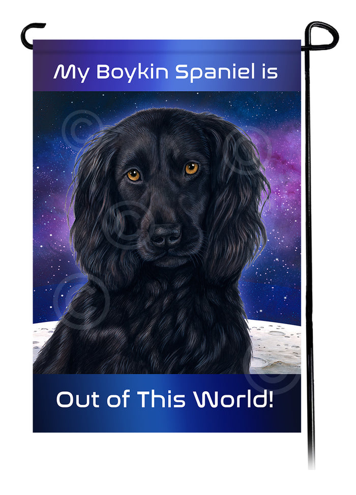 Boykin Spaniel Out Of This World Garden Flags