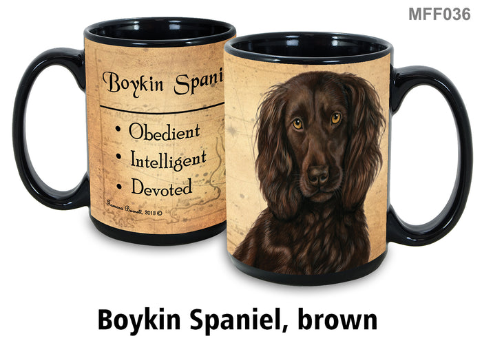Boykin Spaniel (Black) - My Faithful Friends Mug 15 oz
