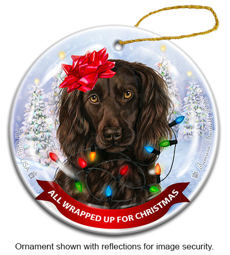 Boykin Spaniel All Wrapped Up Ornament