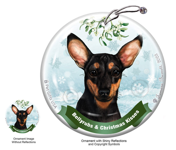 Chiweenie Bellyrubs and Christmas Kisses Ornament