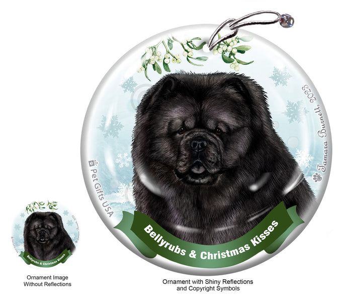 Chow Chow Bellyrubs and Christmas Kisses Ornament