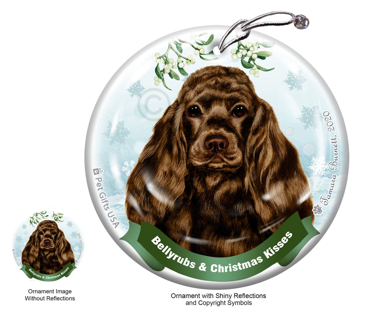 Cocker Spaniel Chocolate Ornament