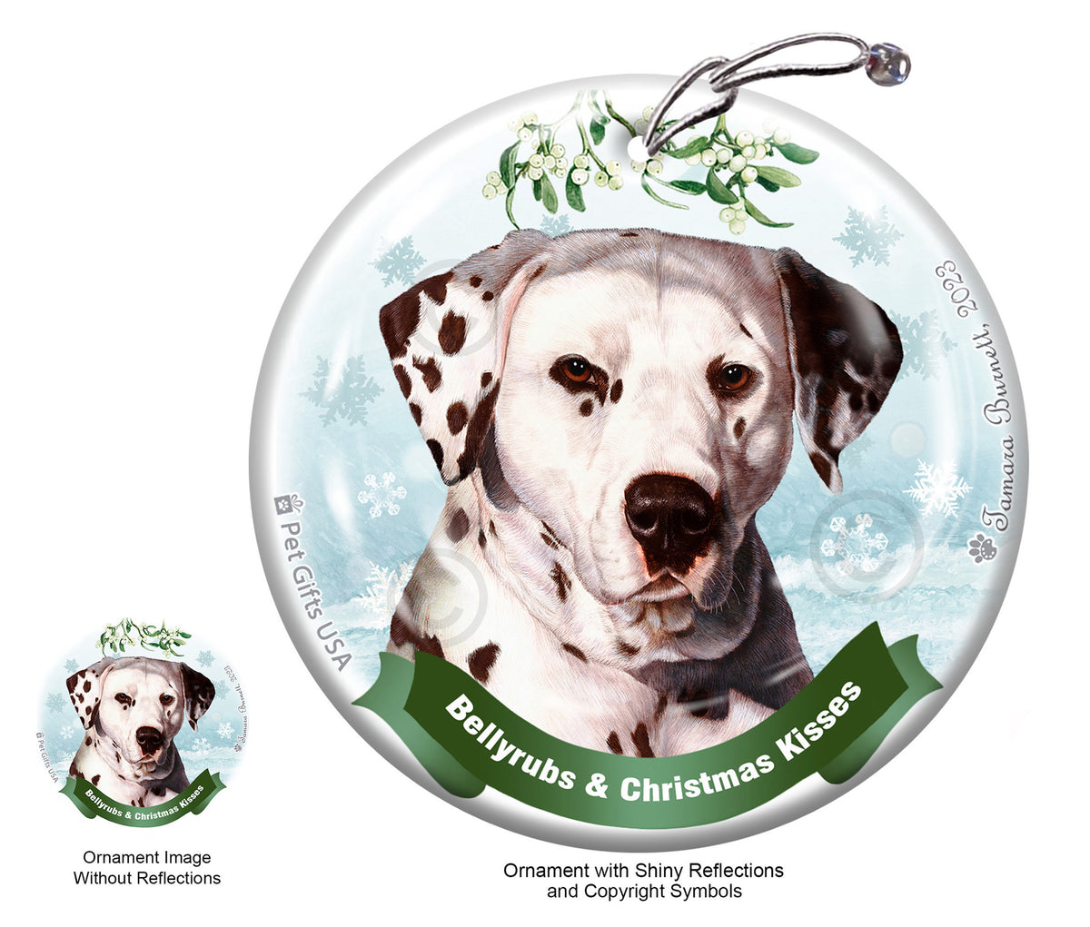 Dalmatian Liver and White Ornament