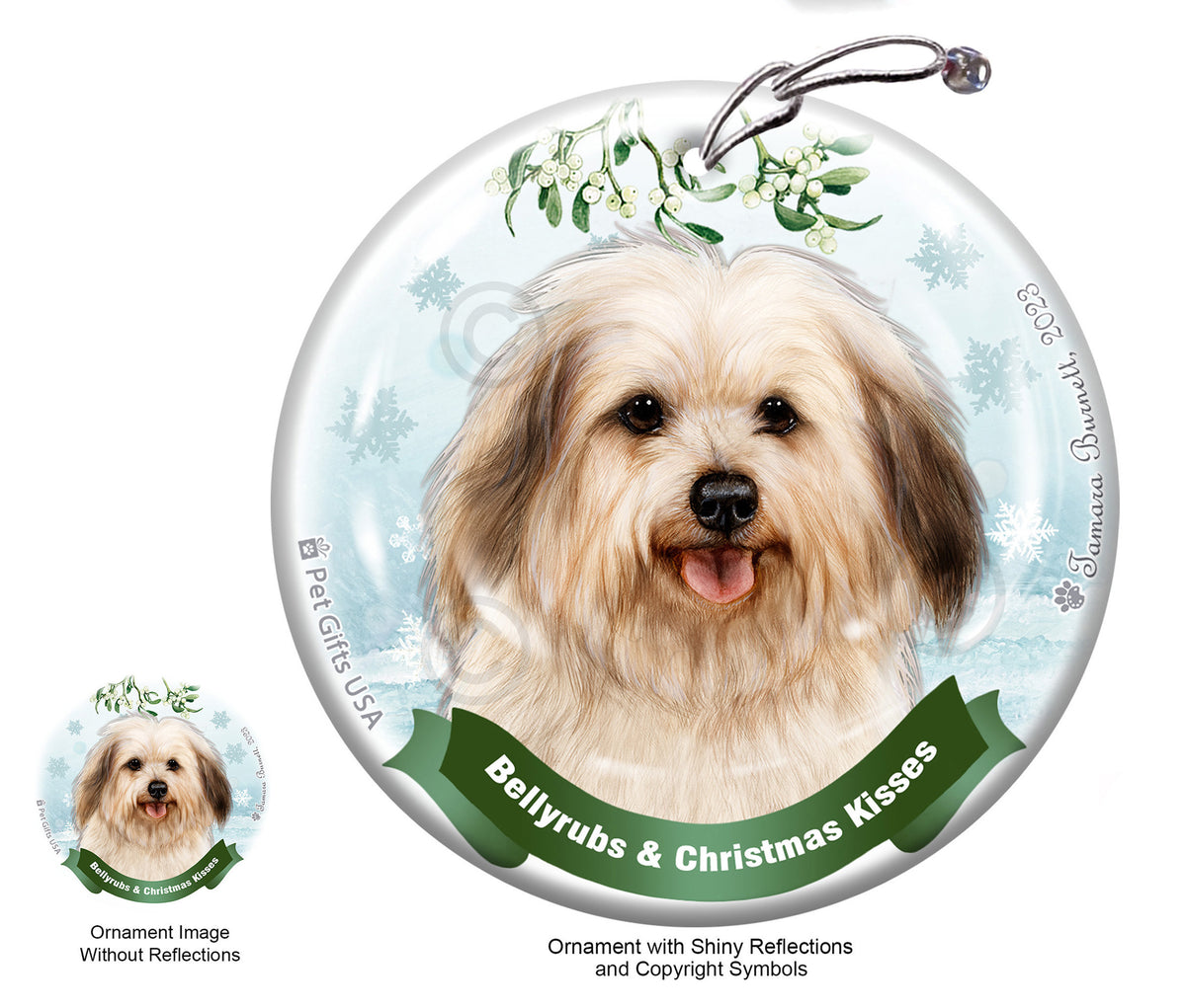 Havanese Cream Sable (Puppy Ornament