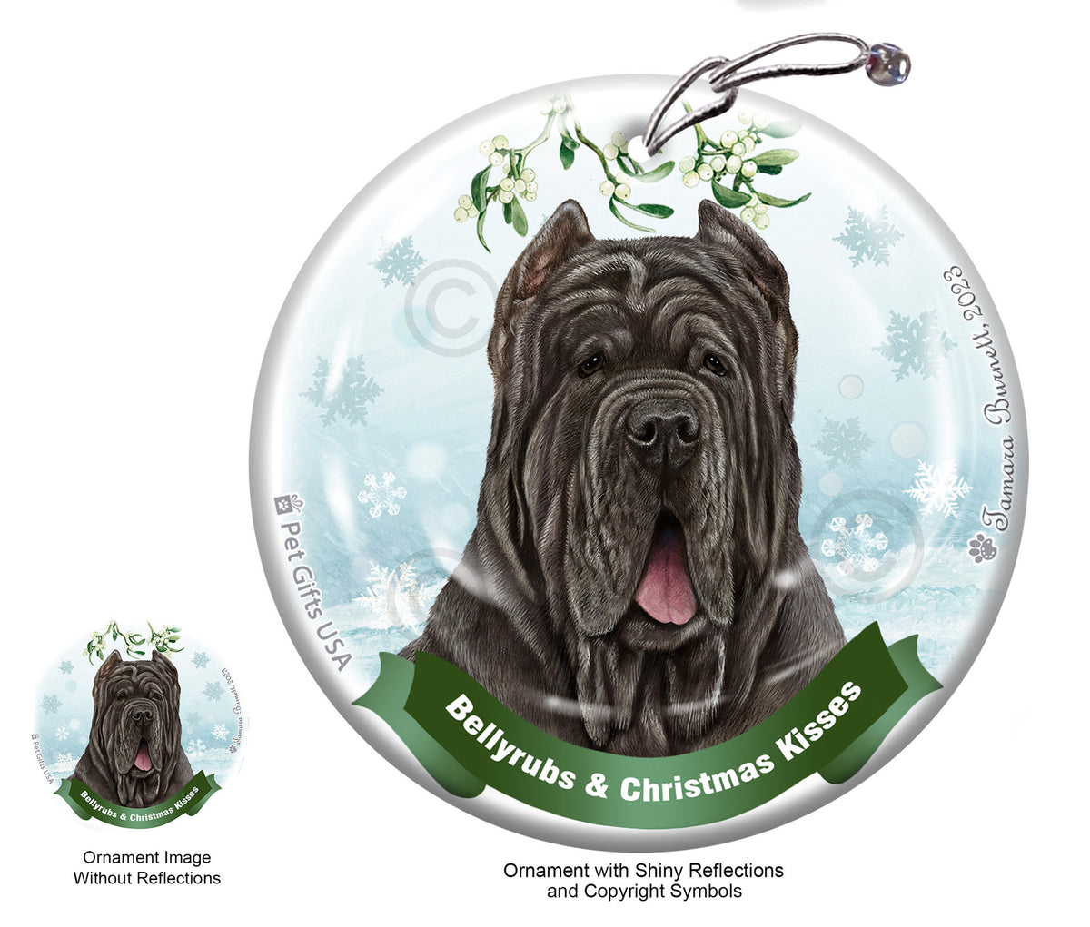 Neapolitan Mastiff Tawny Cropped Ornament