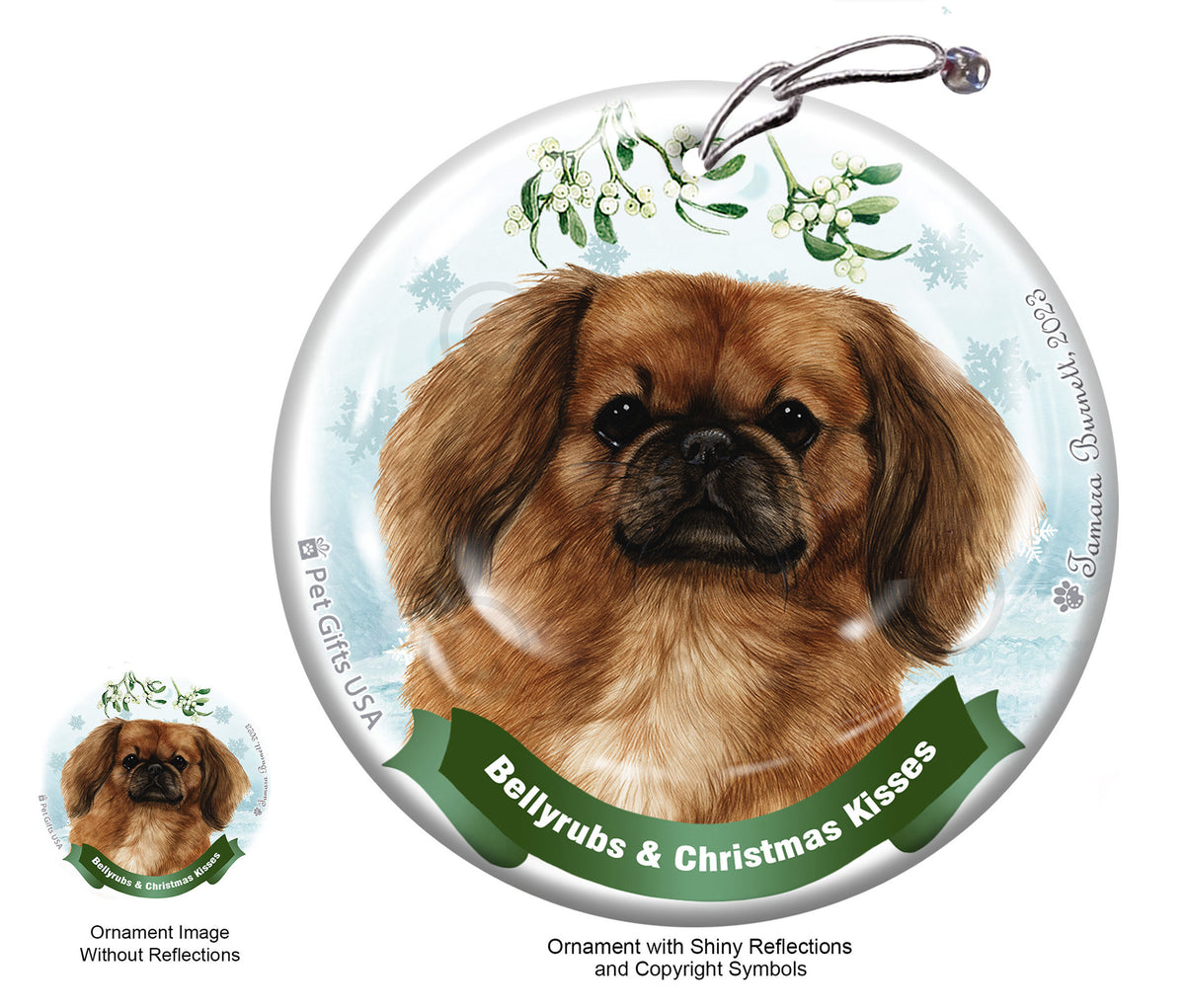 Pekingese Brown Ornament