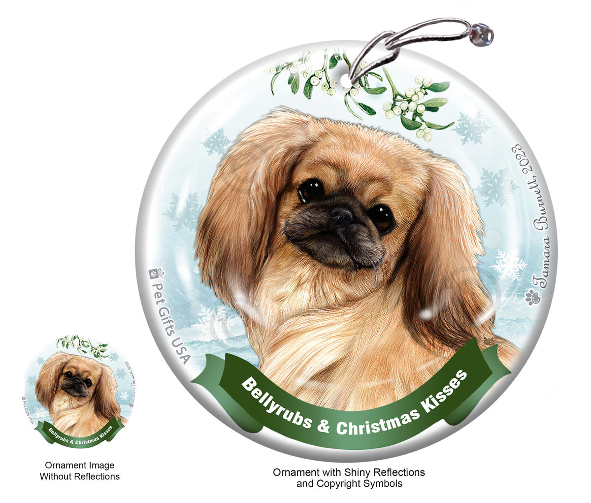Pekingese Fawn Sable Ornament