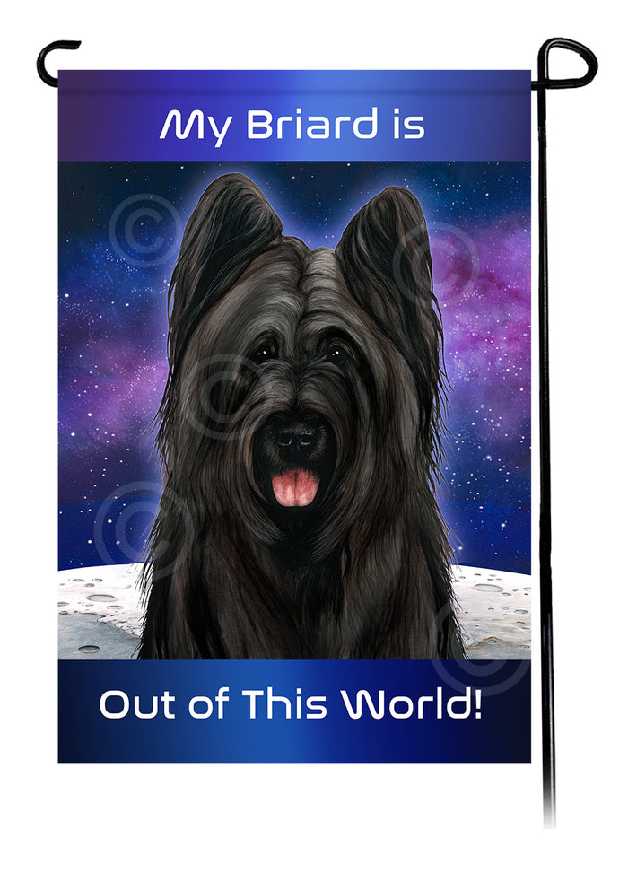Briard Out Of This World Garden Flags