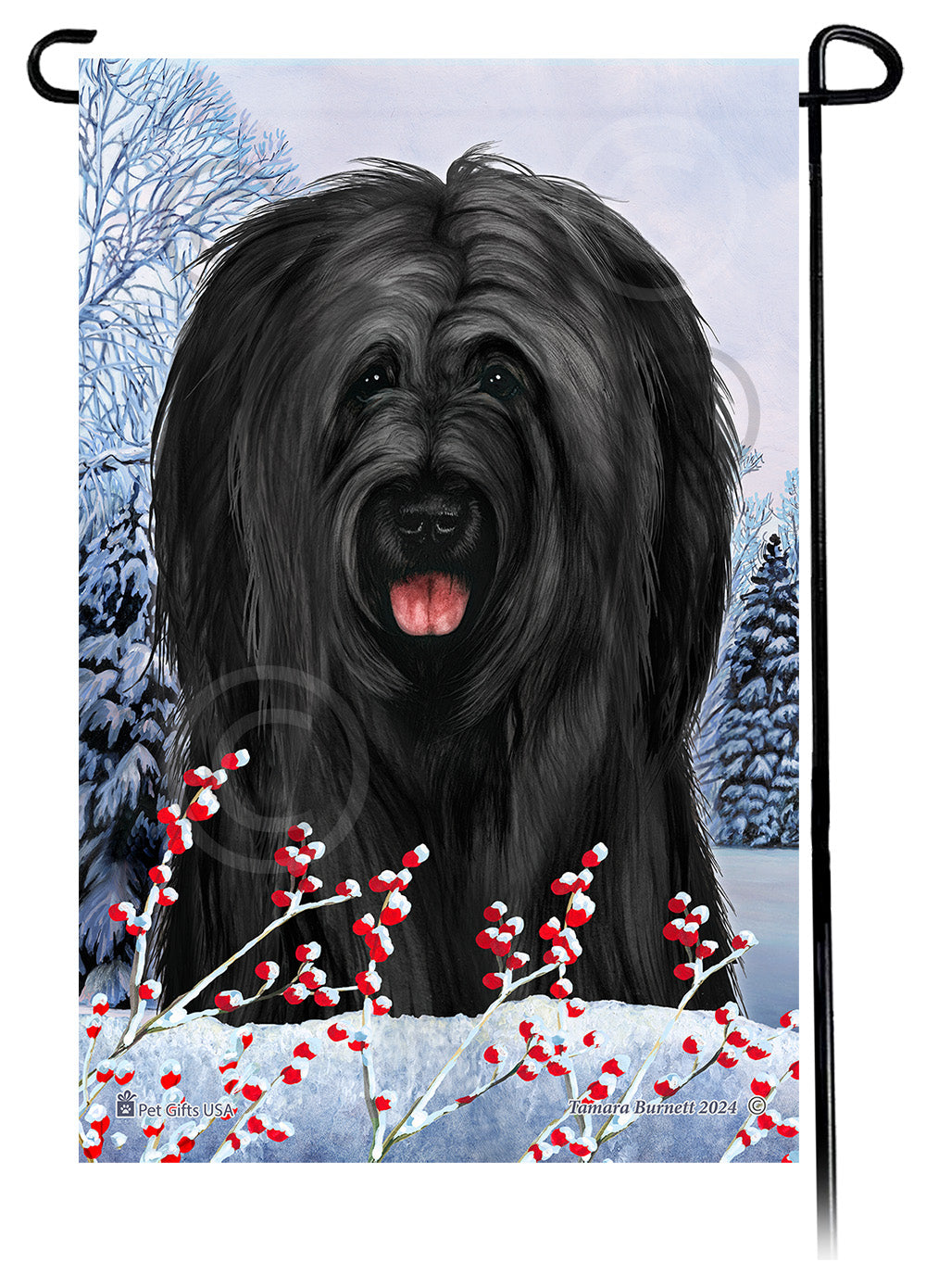 Briard Winterberries - Garden Flag