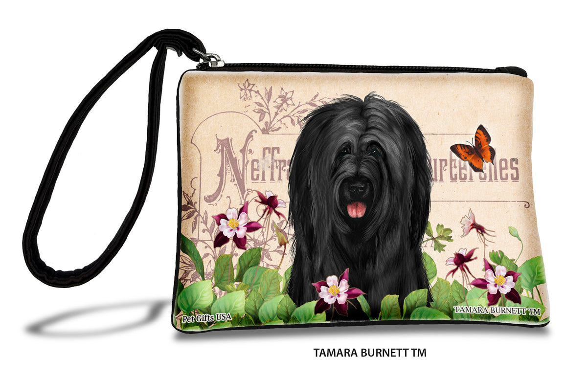 Briard Black Uncropped Zippees Pet Pouch