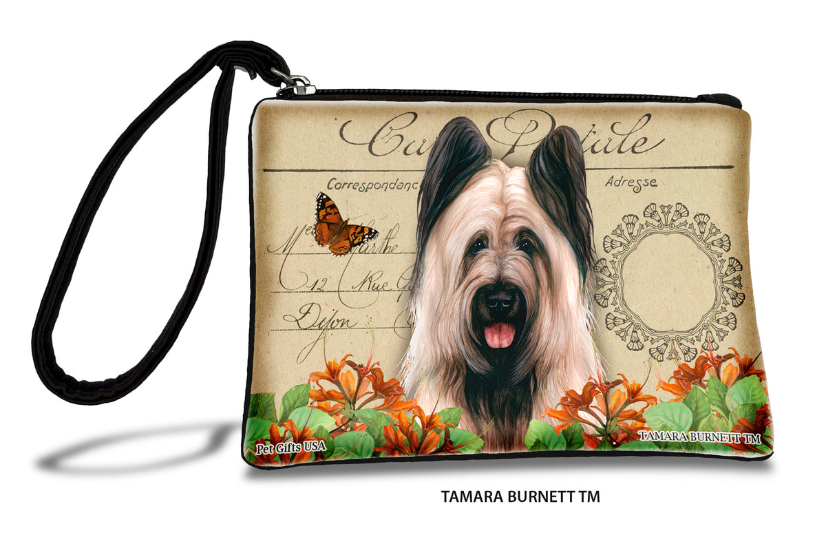 Briard Light Fawn Cropped Zippees Pet Pouch
