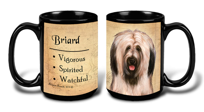 Briard Light Fawn Uncropped - My Faithful Friends Mug 15 oz
