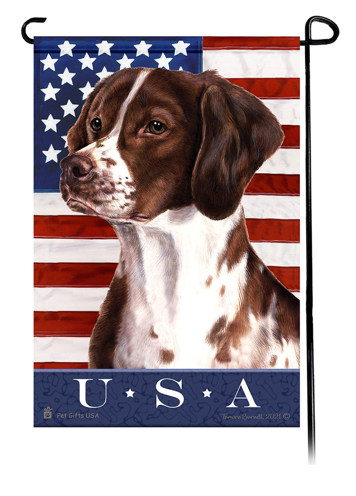 Brittany Spaniel True Blue Garden Flags