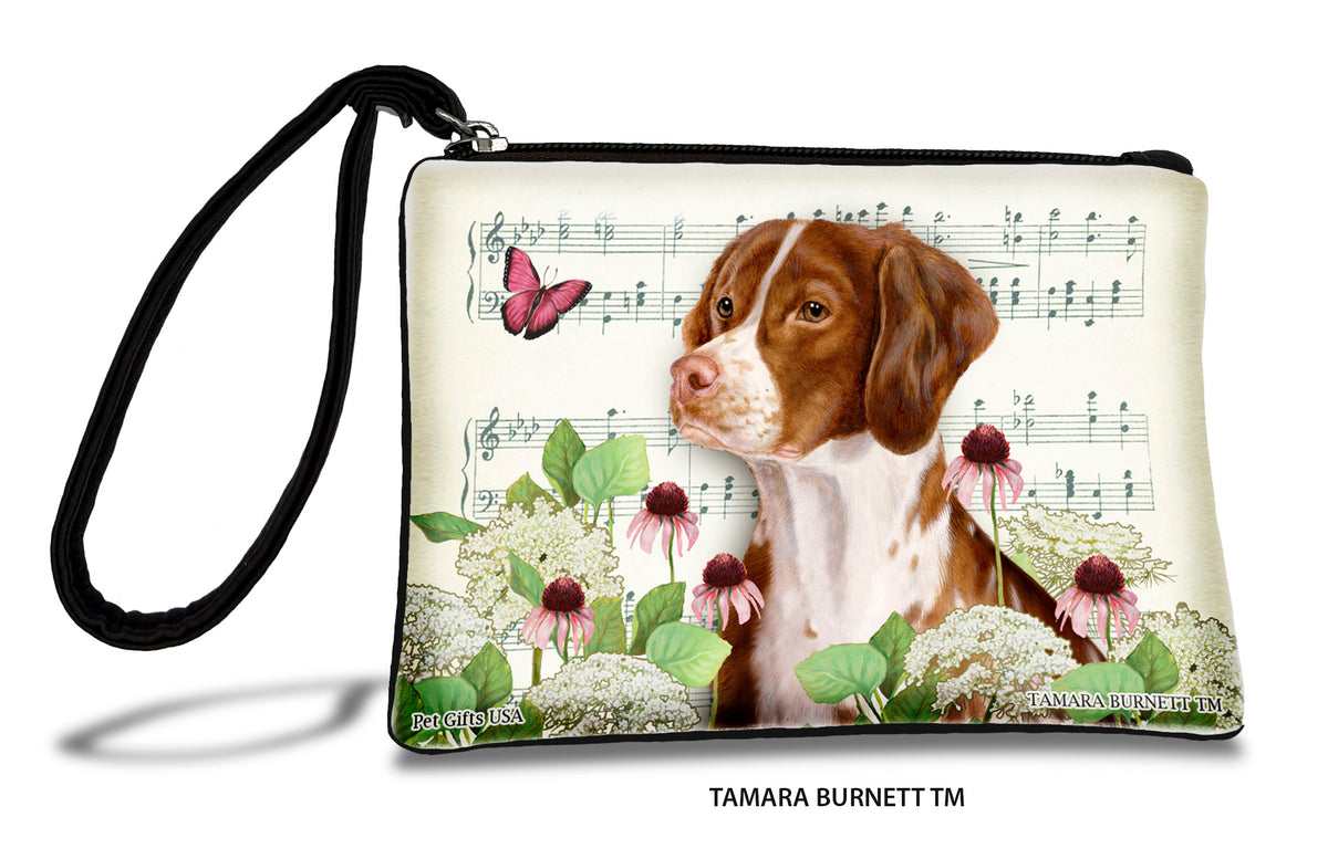 Brittany Spaniel Orange And White Zippees Pet Pouch