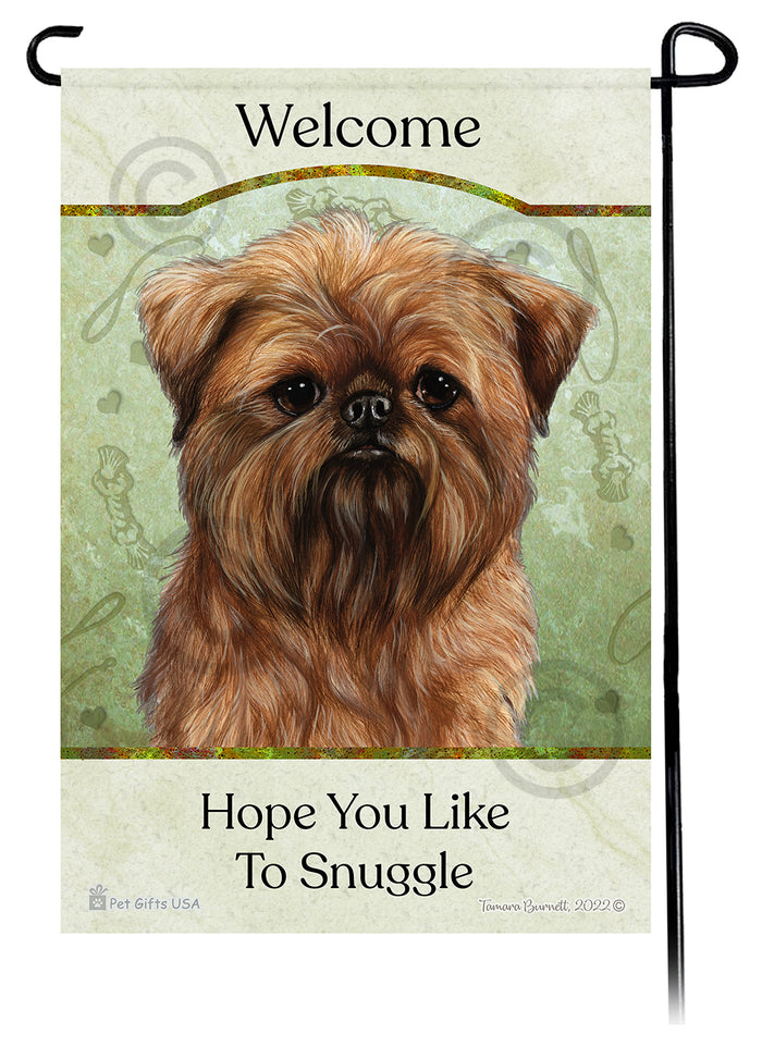 Brussels Griffon Hope You Like To Snuggle Garden Flags