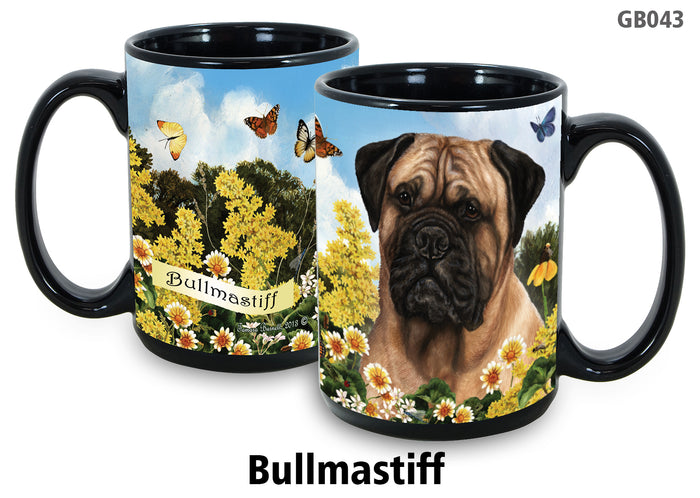 Bullmastiff Fawn - Garden Party Fun Mug 15 oz
