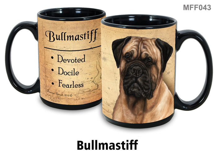 Bullmastiff Fawn - My Faithful Friends Mug 15 oz