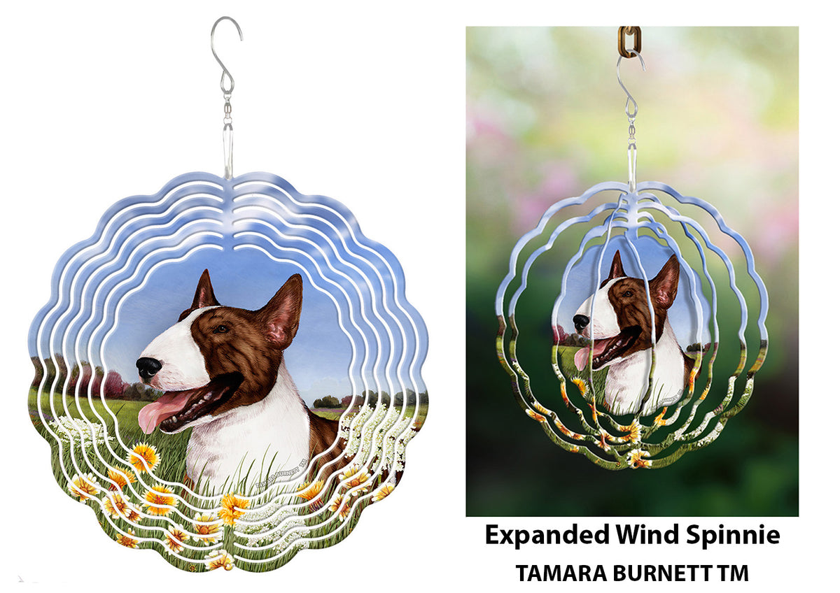 Bull Terrier Brindle Wind Spinner
